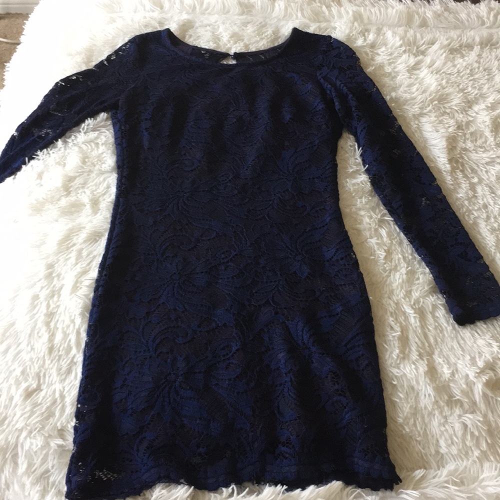 Long sleeve mini dress